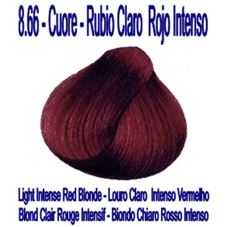 8.66 CUORE - RUBIO CLARO ROJO INTENSO
